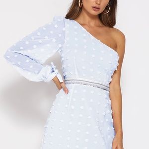 “Alira Mini Dress - Sky Blue”